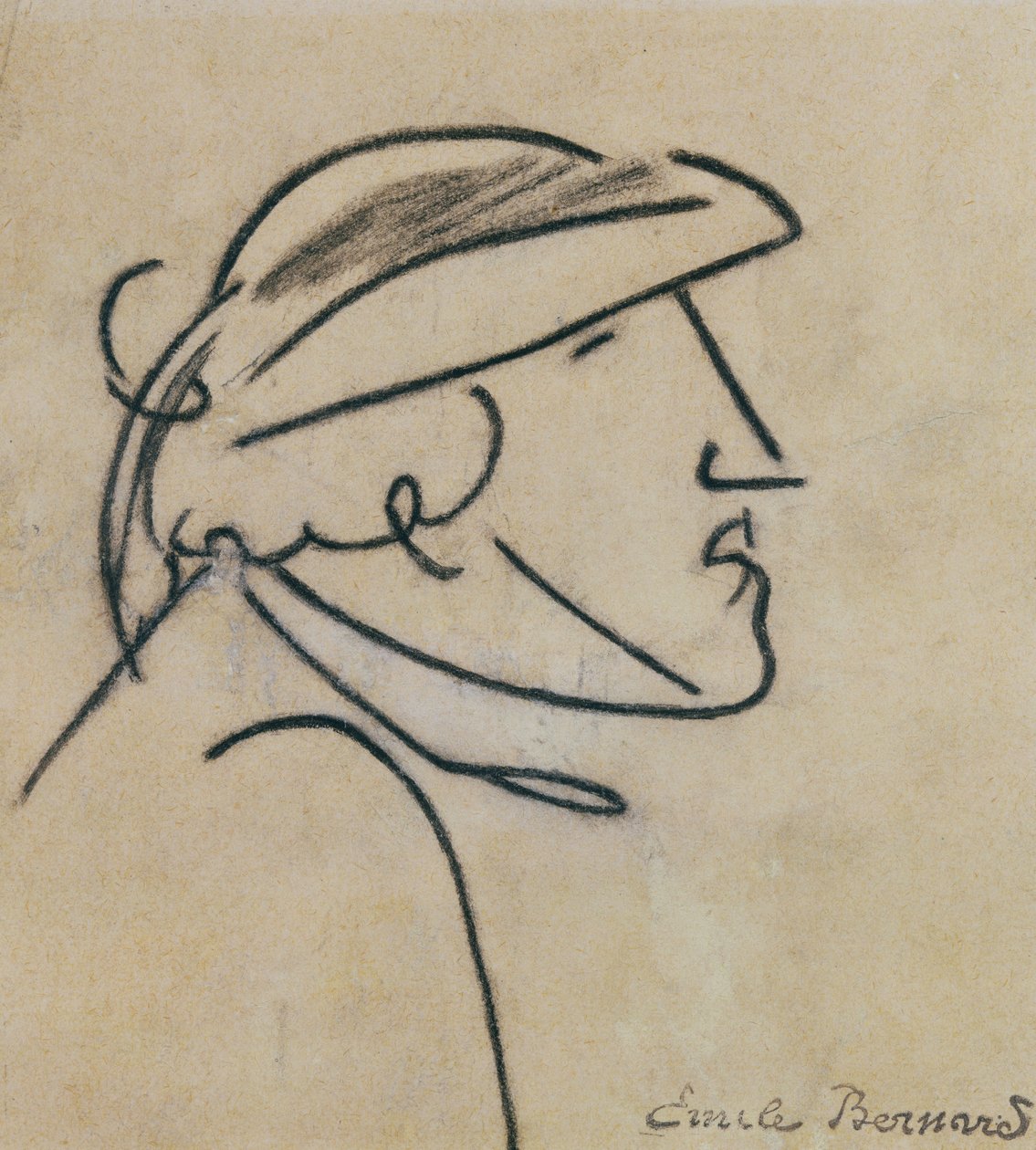 Studie bretaňského muže od Emile Bernard