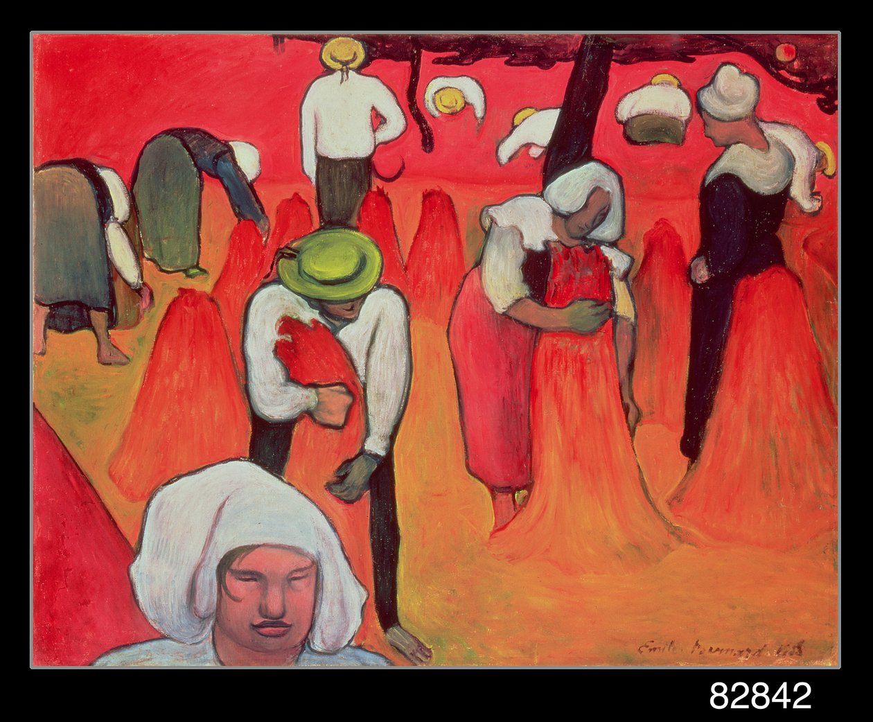 Sklizeň pohanky, 1888 od Emile Bernard