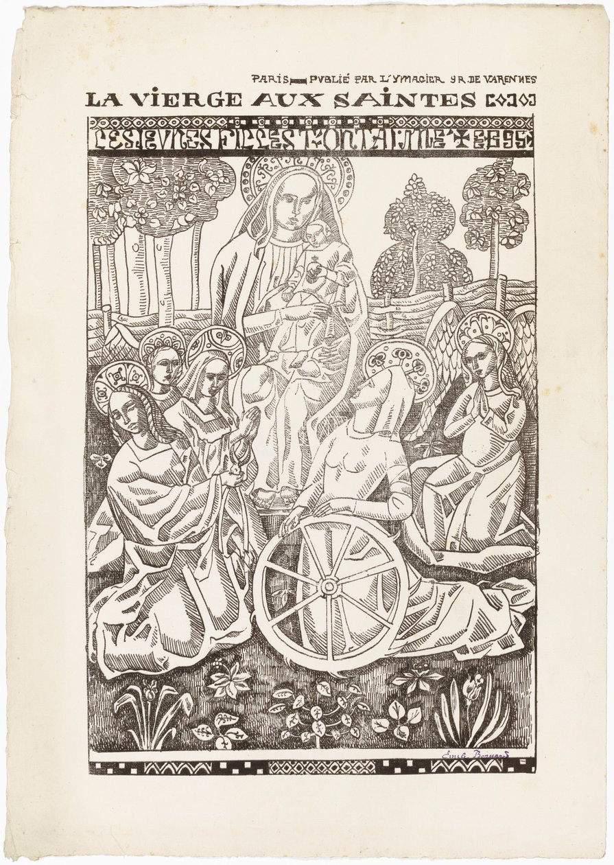 Svaté panny od Emile Bernard