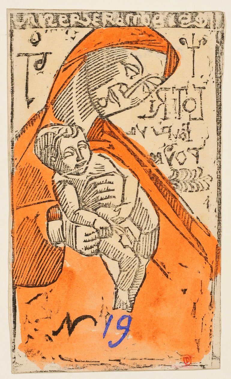 Jungfrau mit Kind [Probe b] [Lottoschein] od Emile Bernard