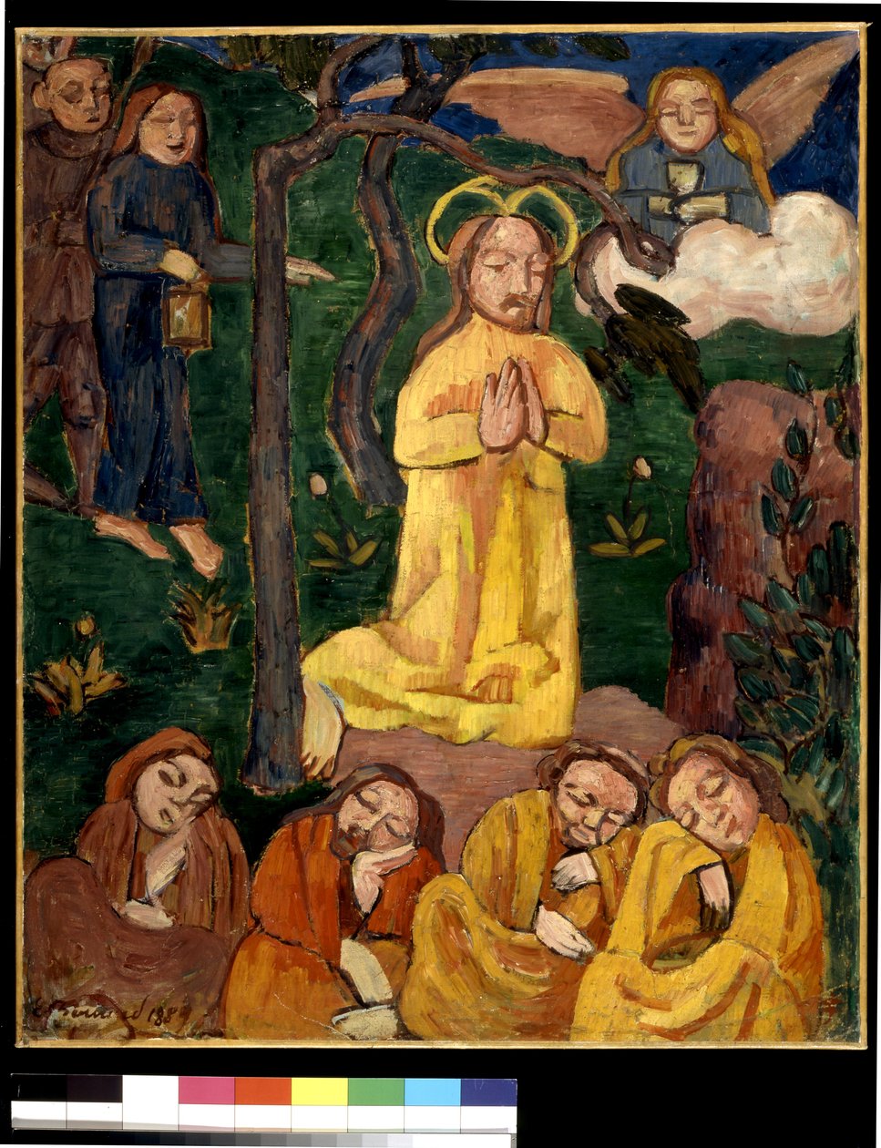 Žlutý Kristus (olej na plátně) od Emile Bernard