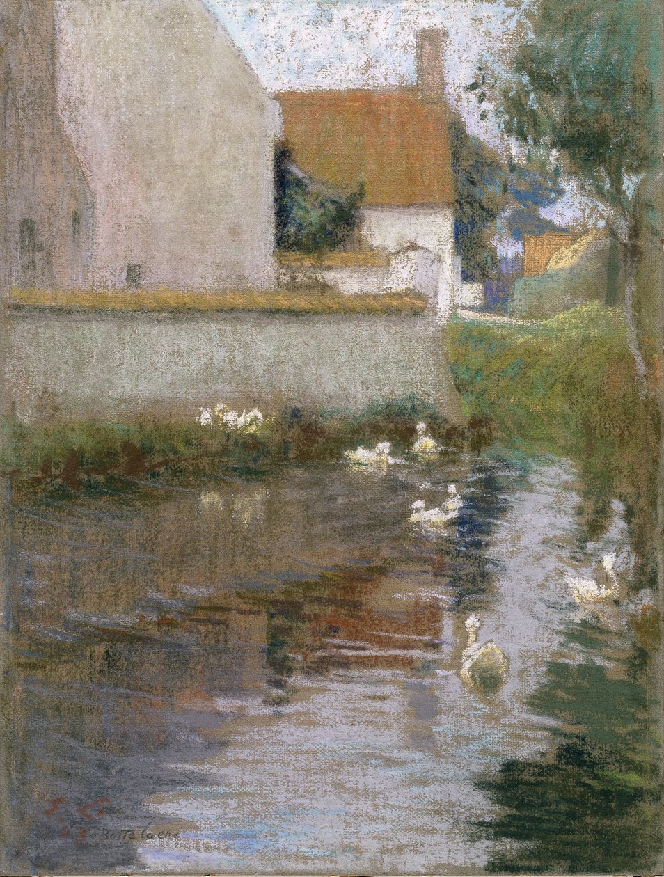 Pohled na Bottelare od Emile Claus