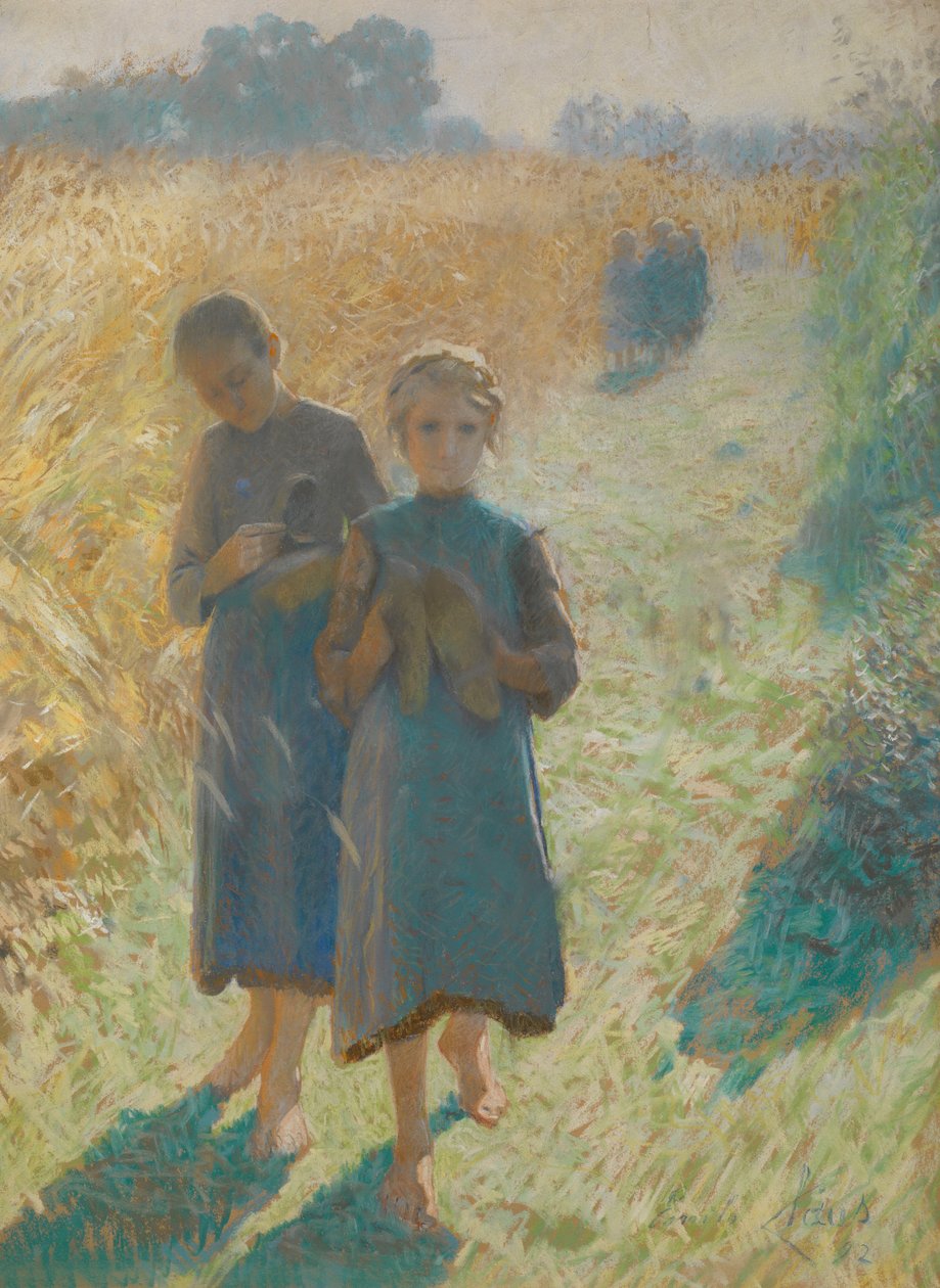 Dívky na poli od Emile Claus