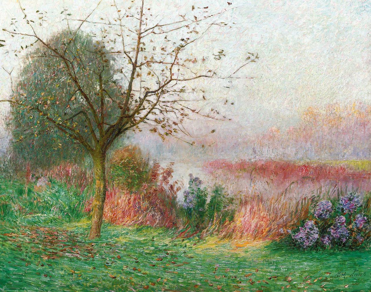 Říjnové ráno na řece Lys, 1901 od Emile Claus