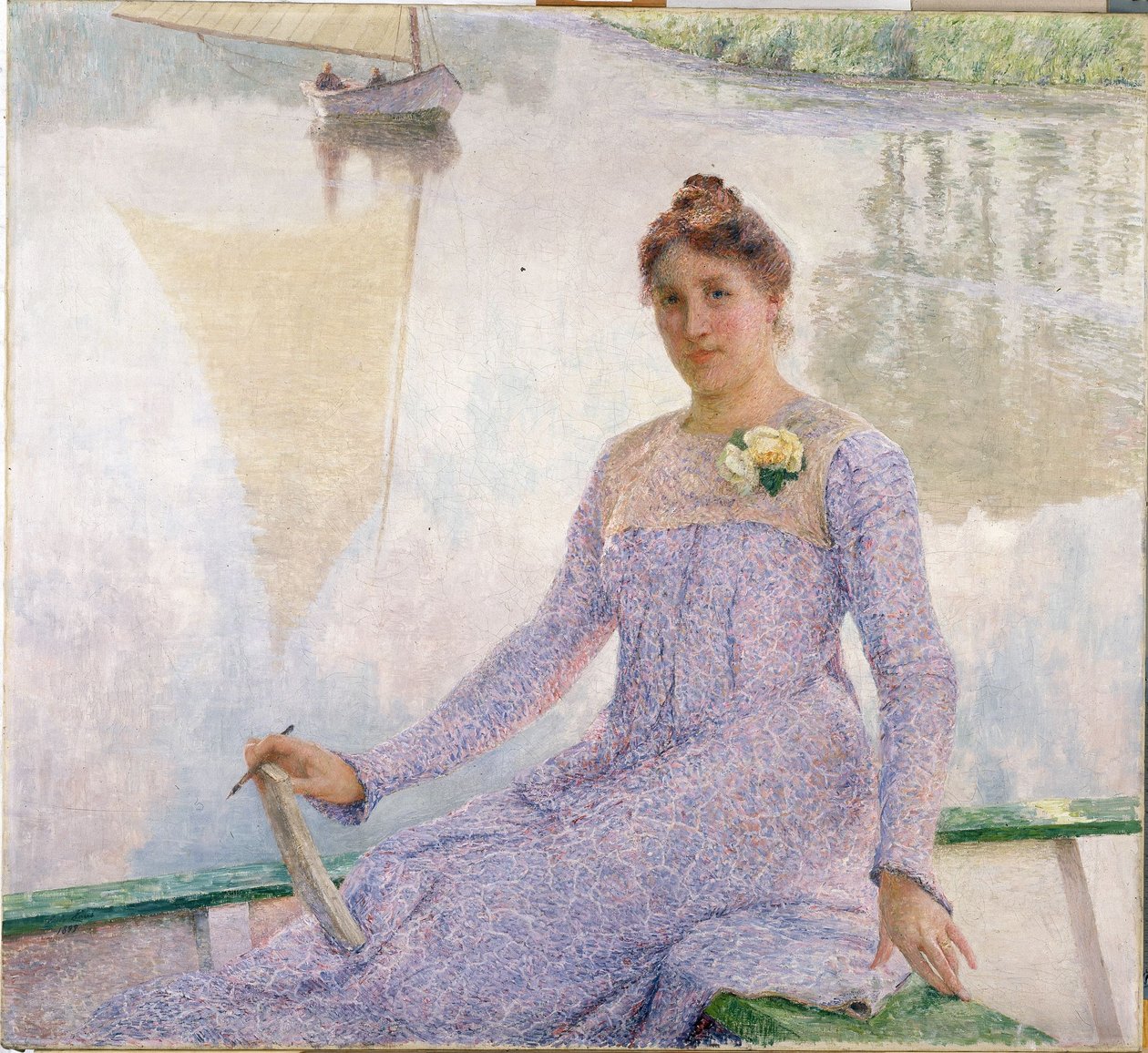 Portrét umělkyně Anny De Weertové od Emile Claus