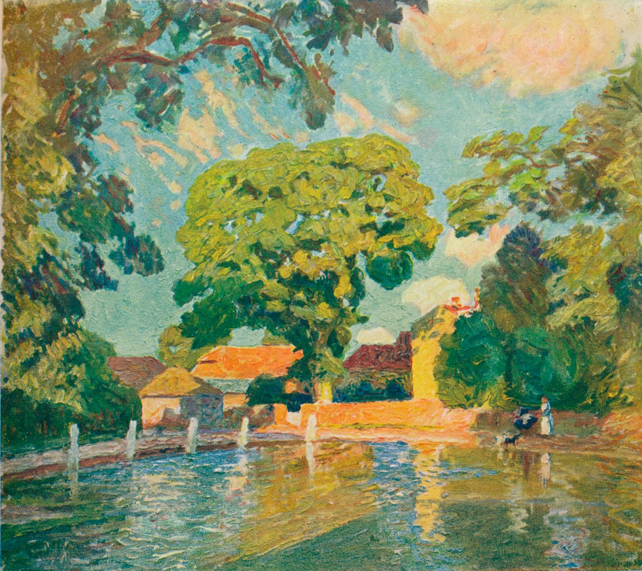 The Village Pond, Upton Grey, c1914 od Emile Claus