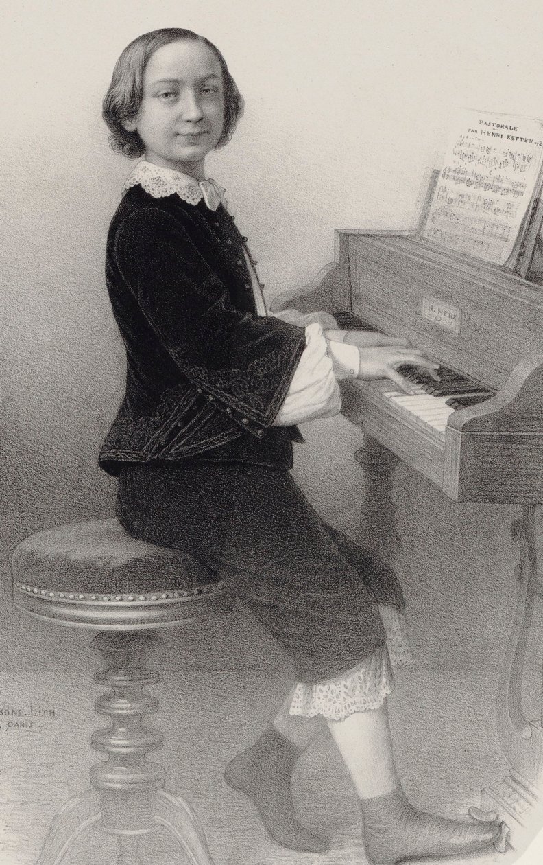 Portrét houslisty a skladatele Henriho Kettena 1848-1883. od Emile Desmaisons