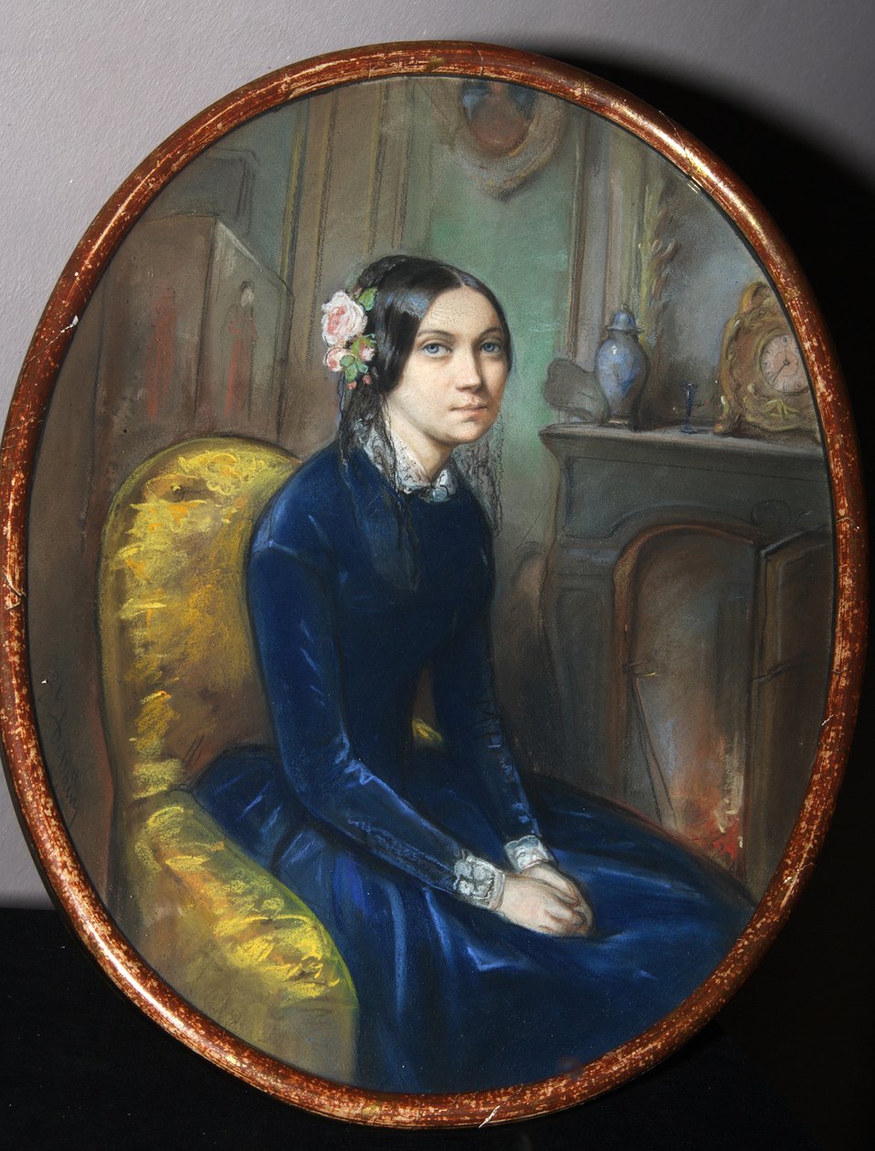 Portrét Dahlia Poletica, 1848 od Emile Francois Dessain