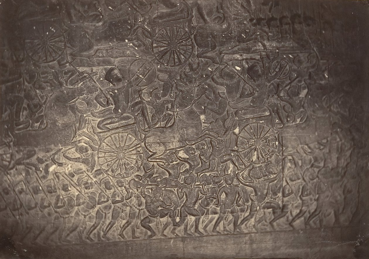 Basreliéf ve Velké galerii pagody, 1866. od Emile Gsell
