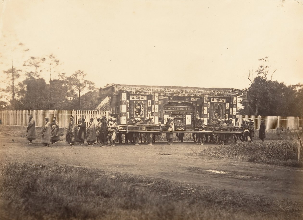 Pohřeb, Cochinchina, 1866. od Emile Gsell