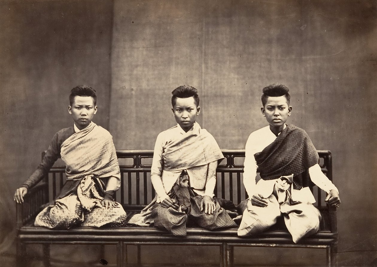 Manželky prince Phra-Kéo-Pha, 1866. od Emile Gsell