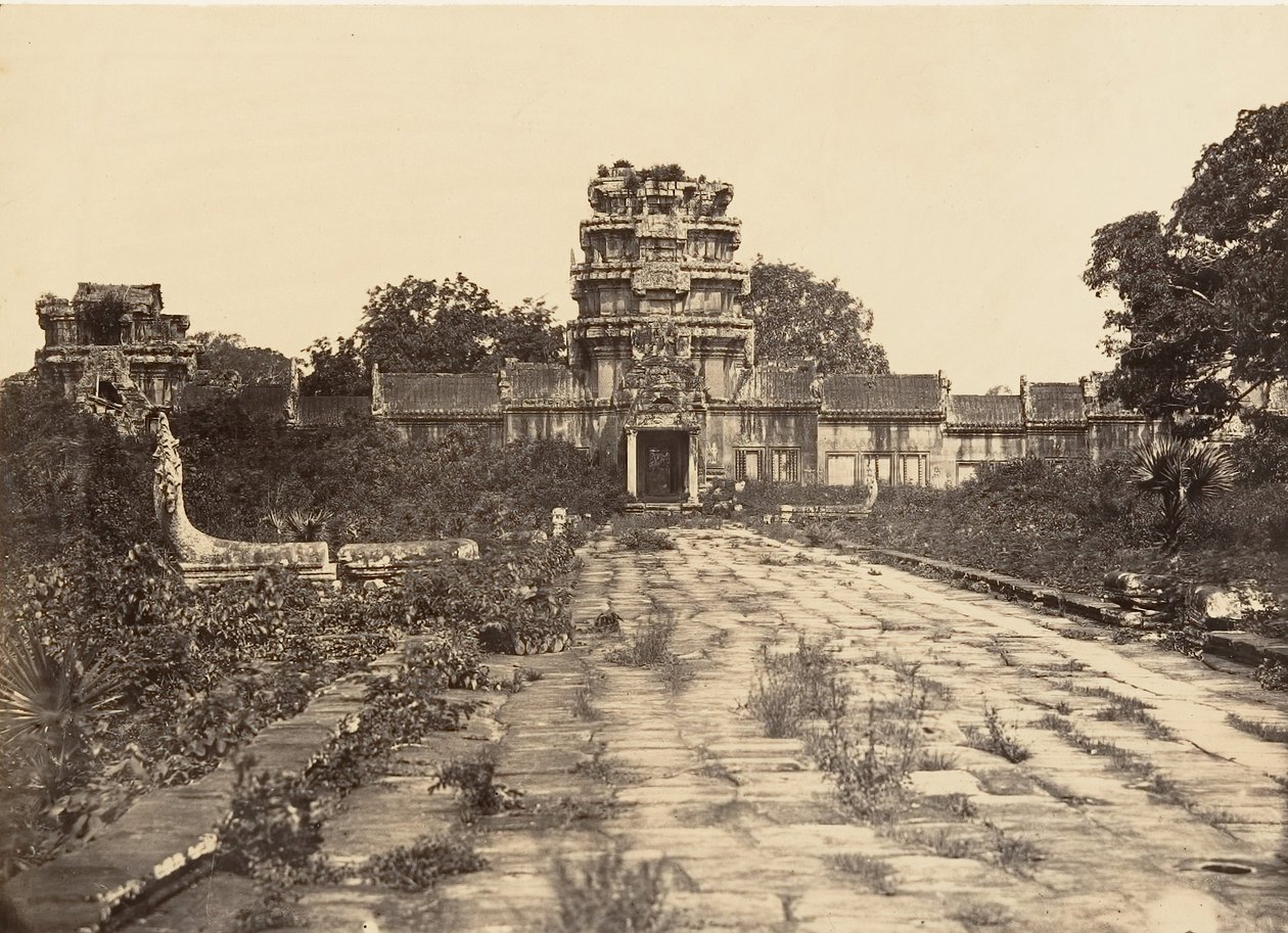 Velká pagoda Západní brána 1. ohrazení, 1866. od Emile Gsell