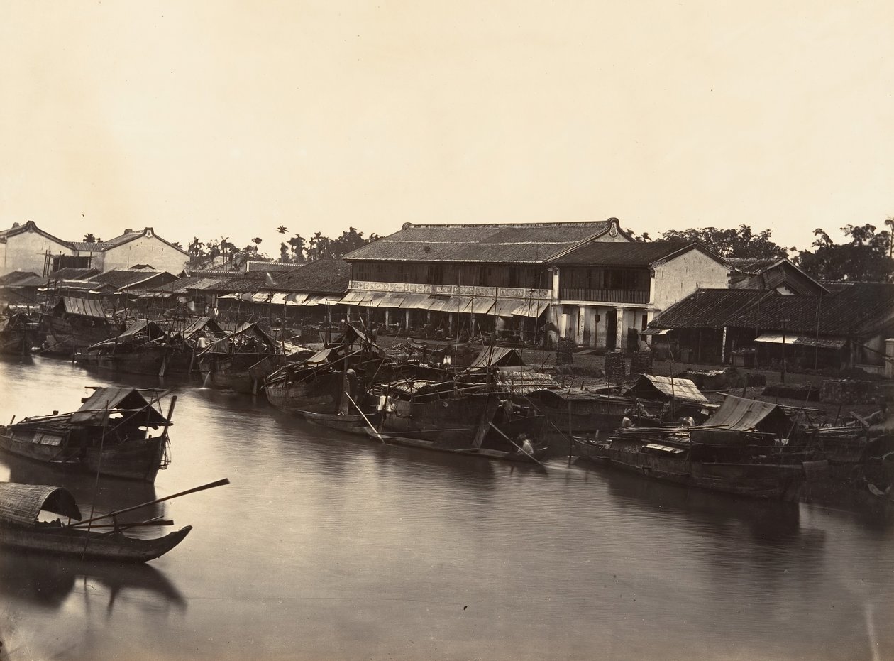 Pohled na čínské město Cholen list č. 3, Saigon, Cochinchina, 1866. od Emile Gsell
