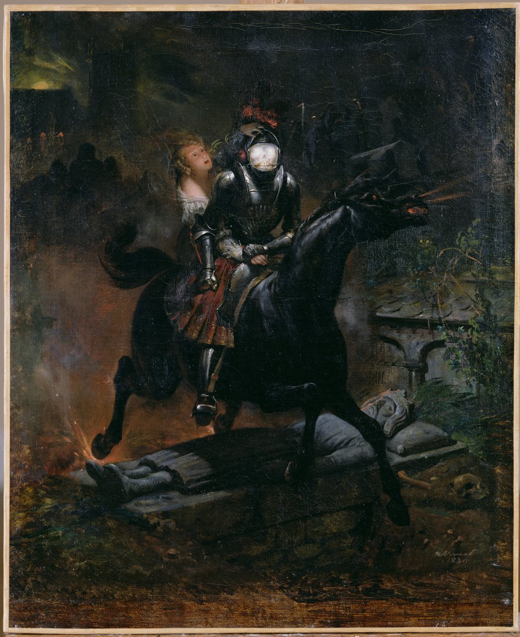 Balada o Leonore, 1839 od Emile Jean Horace Vernet