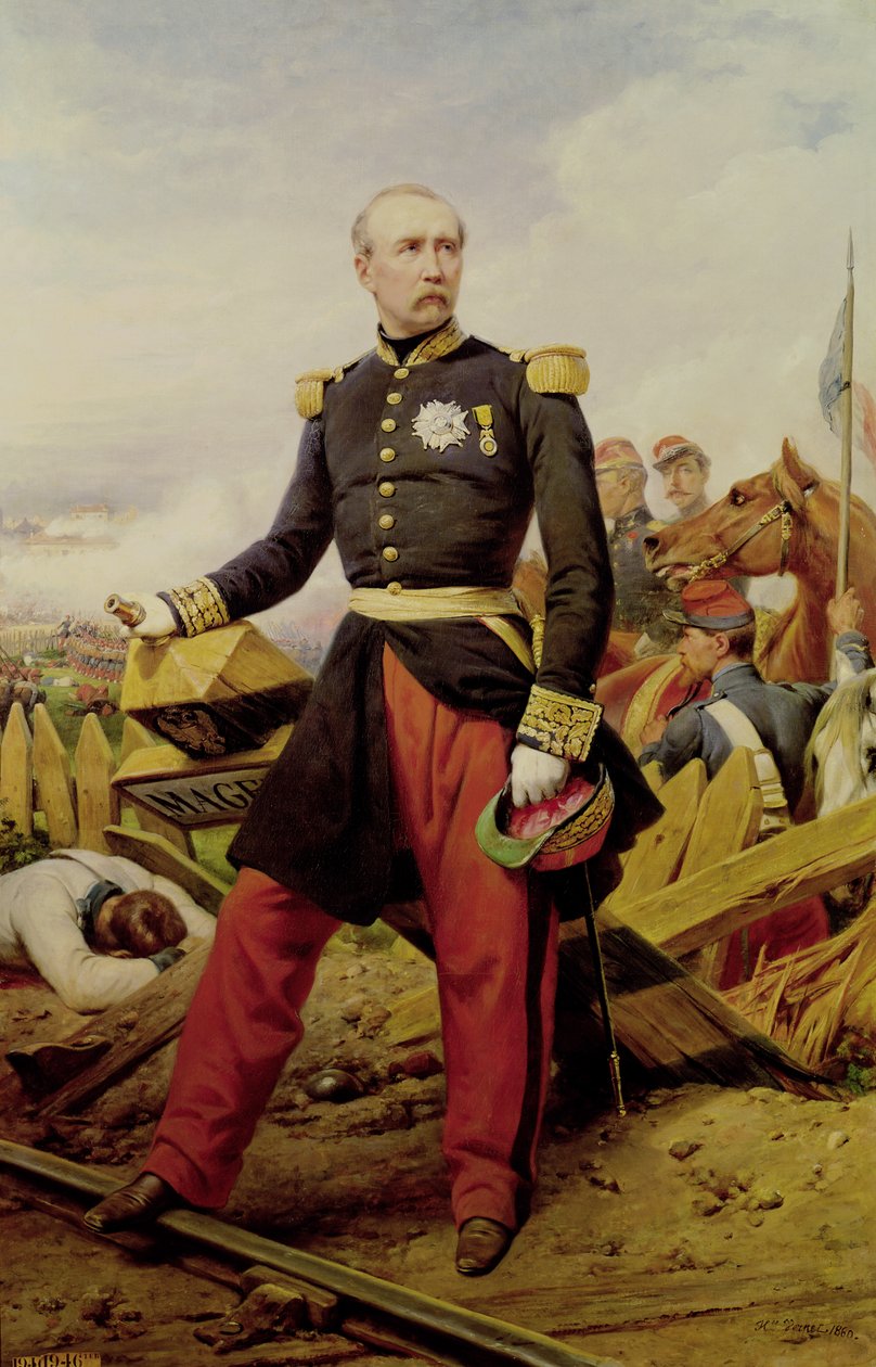 Hrabě Maurice de MacMahon (1808-93), 1860 od Emile Jean Horace Vernet