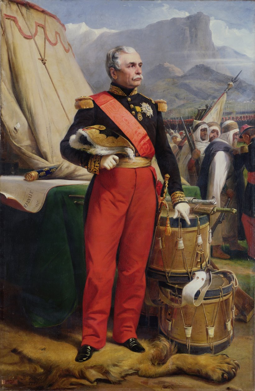 Hrabě Jacques-Louis-Cesar-Alexandre de Randon (1795-1871) maršál Francie, 1857 od Emile Jean Horace Vernet