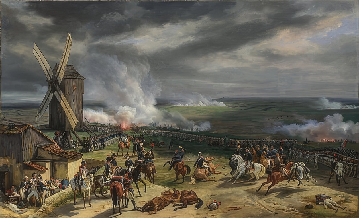 Bitva o Valmy. 1826 od Emile Jean Horace Vernet