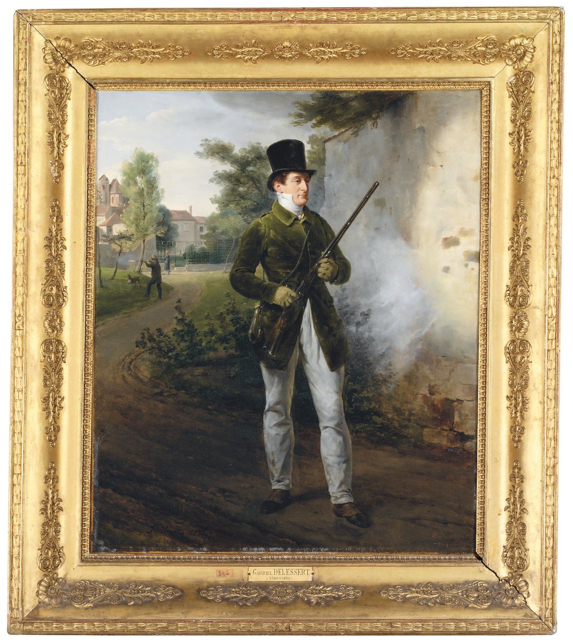 Gabriel Delessert ve střeleckém úboru od Emile Jean Horace Vernet