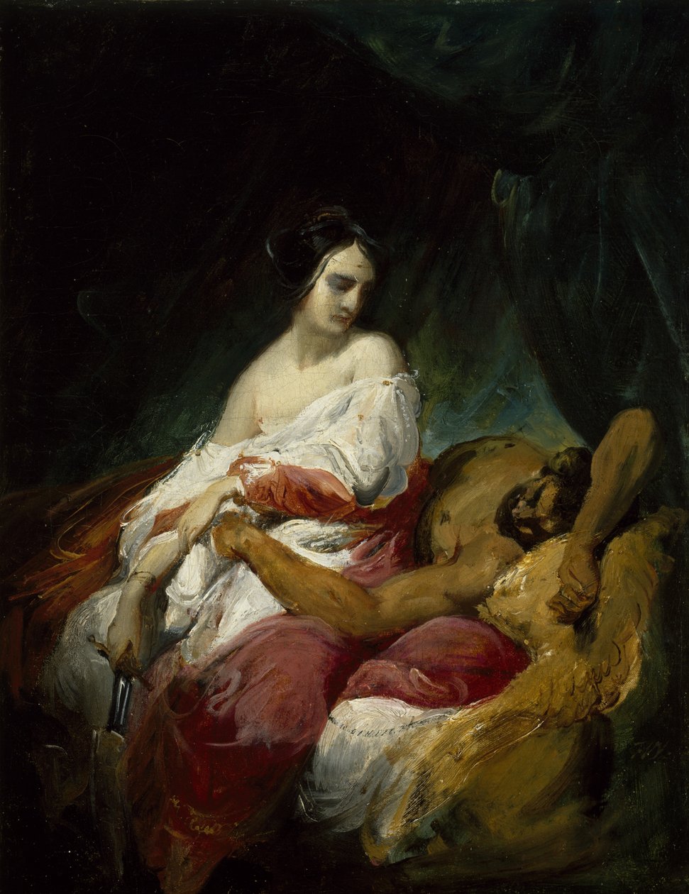 Judith a Holofernes, kolem roku 1830 (olej na plátně) od Emile Jean Horace Vernet
