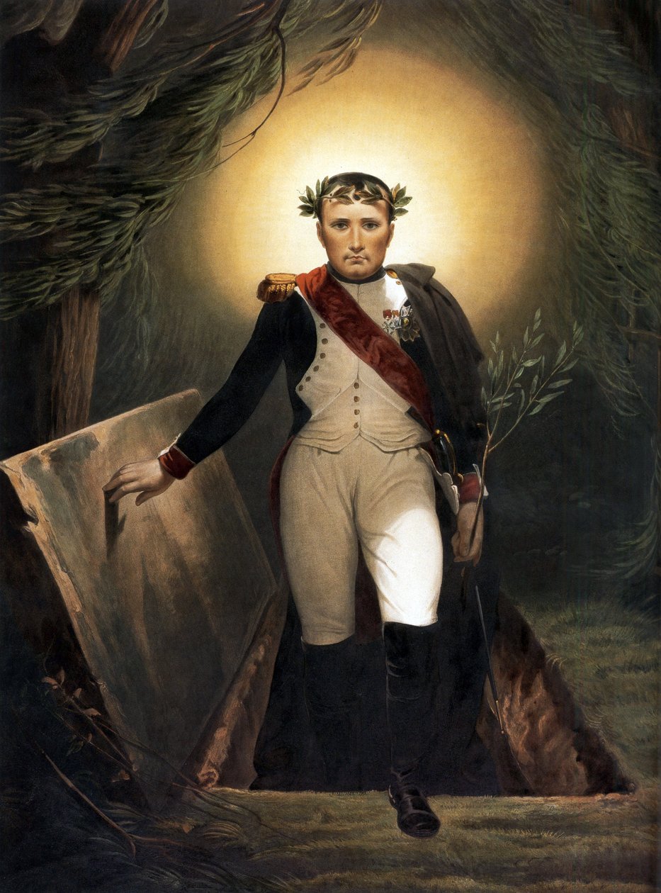 Napoleon opouštějící svou hrobku, kolem roku 1860 od Emile Jean Horace Vernet