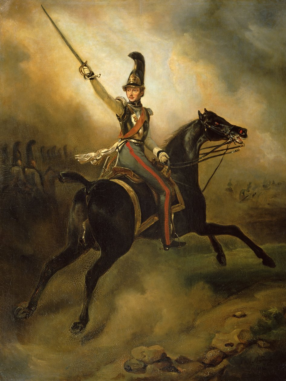 Portrét Friedricha Heinricha (1584-1647) 1830 od Emile Jean Horace Vernet