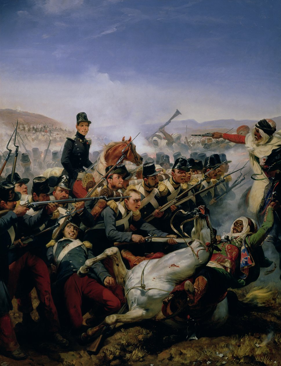 Bitva o Somah, 1839 od Emile Jean Horace Vernet