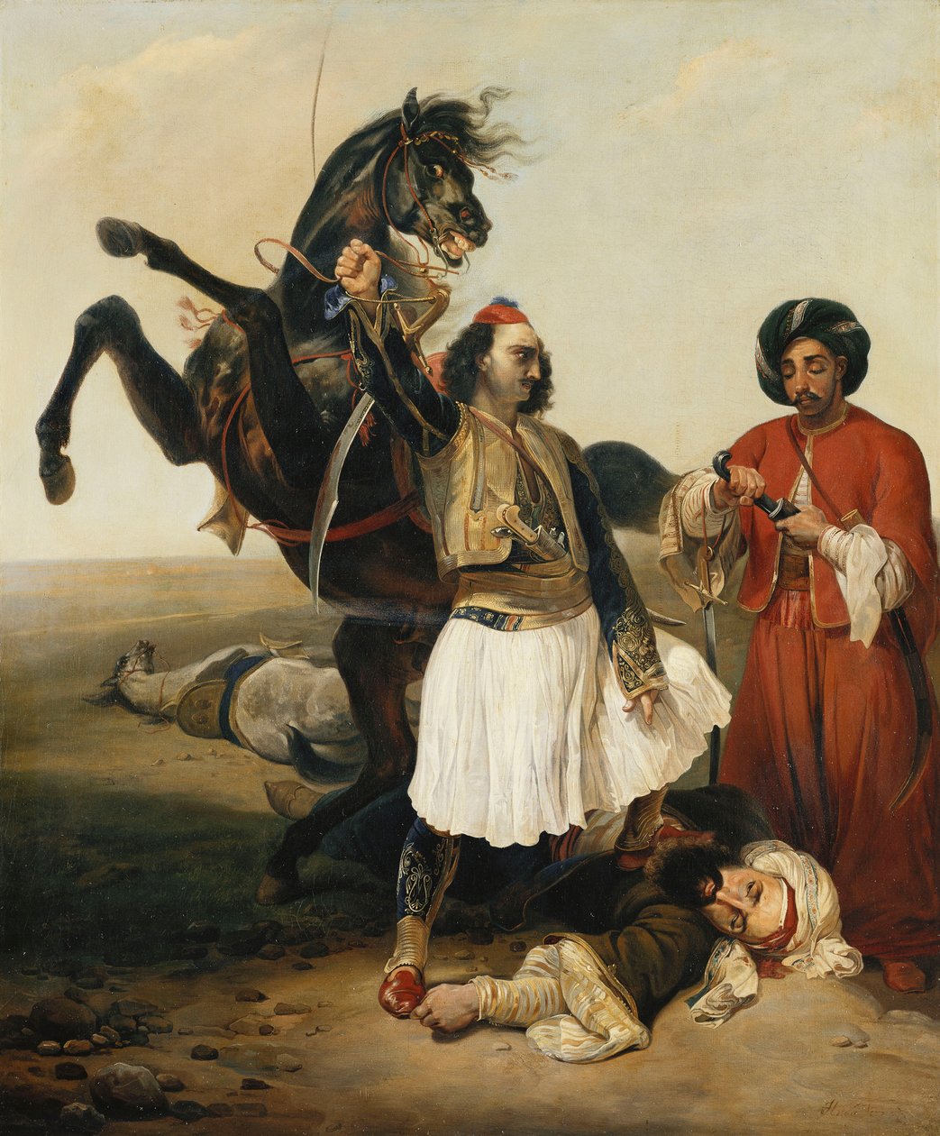 Giaour, dobyvatel Hassana; Le Giaour, Vainqueur d"Hassan, od Emile Jean Horace Vernet
