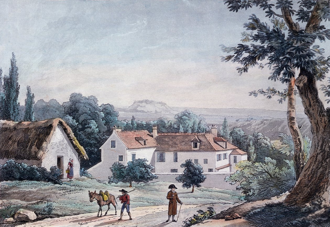 "The Ermitage" v Montmorency od Emile Jean Horace Vernet