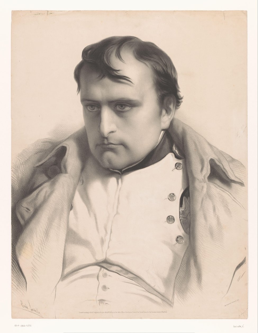 Portrét Napoleona I Studie vybraných umělců (název série) Etudes choisies (název série) od Emile Lassalle