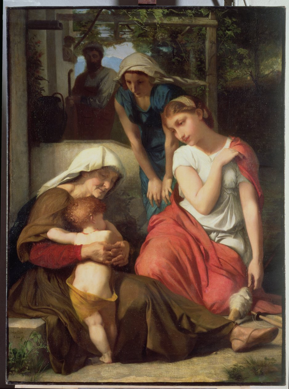 Ruth a Naomi, 1859 od Emile Levy