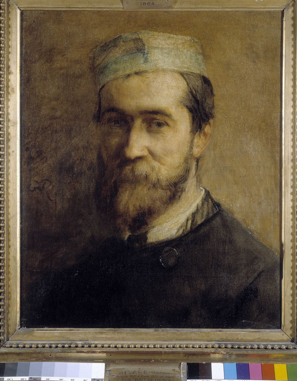 Portrét malíře Emile Loubona (1809-1863) od Gustava Ricarda (1823-1873). Olej na plátně od Emile Loubon
