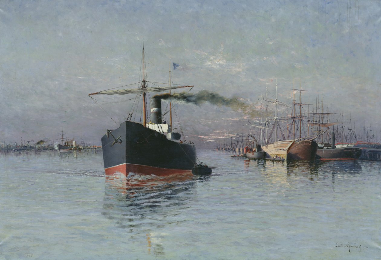 Velký dok Dunkerque, 1890 od Emile Maillard