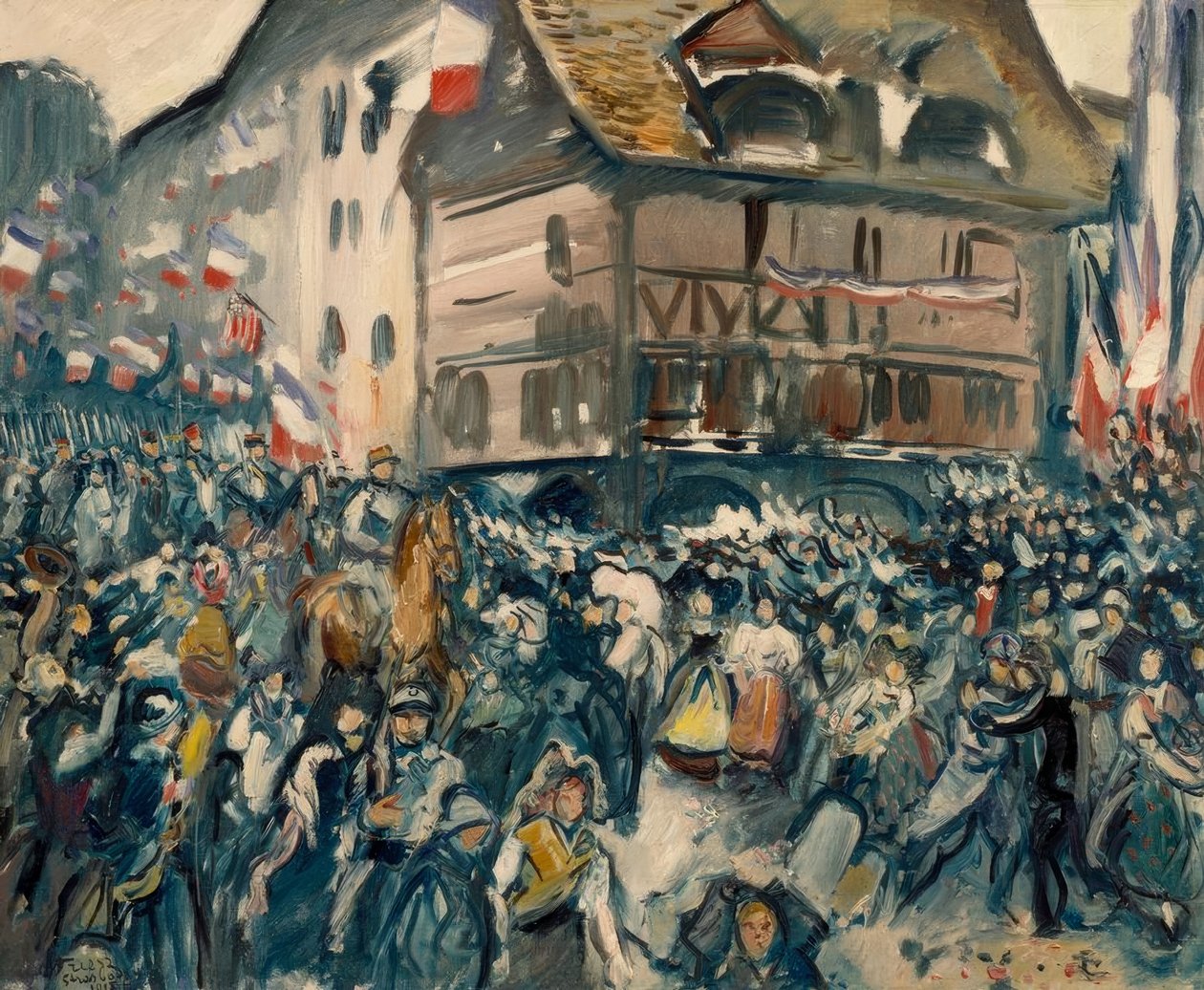 Vstup Francouzů do Štrasburku, 27. listopadu 1918 od Emile Othon Friesz