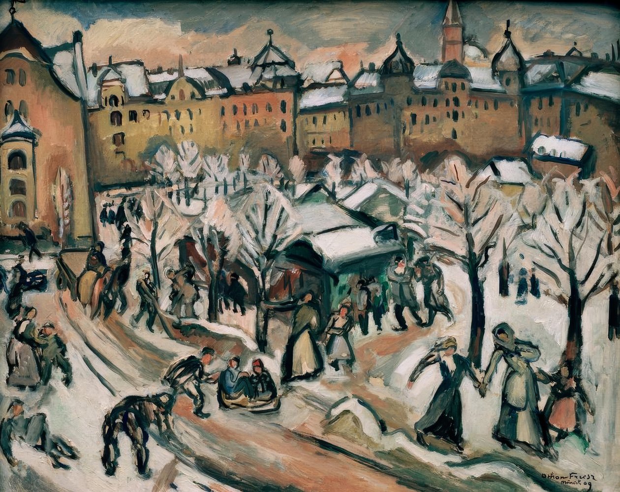 Neige v Mnichově od Emile Othon Friesz