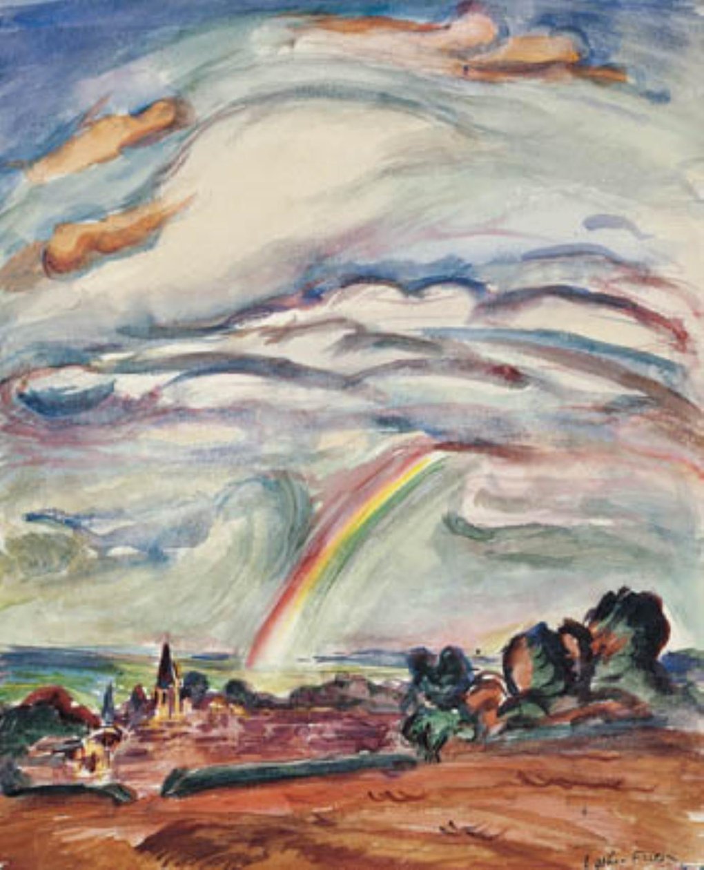 Regnbuen Montiullier od Emile Othon Friesz