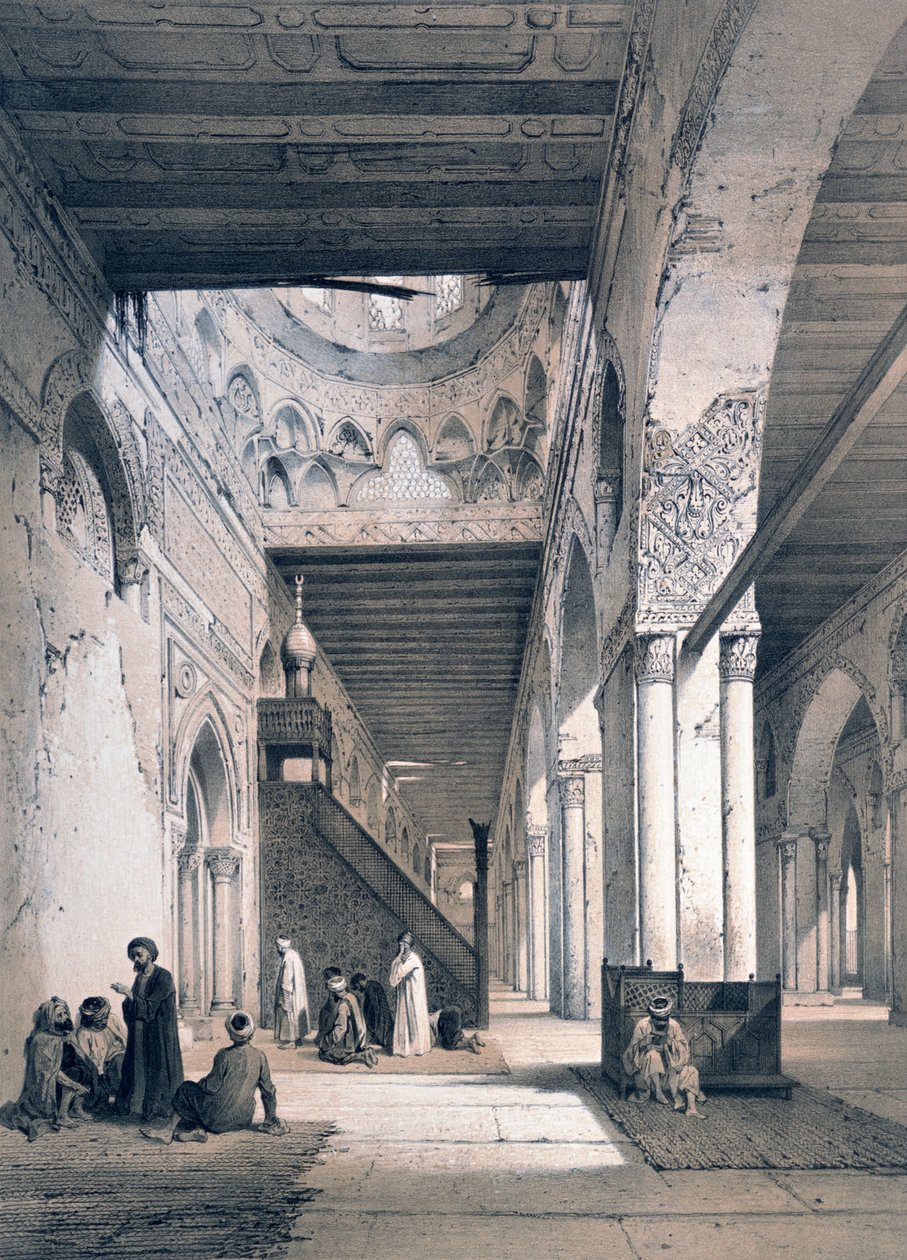 „Mešita Ahmada Ibn Tuluna“, 19. století od Emile Prisse d