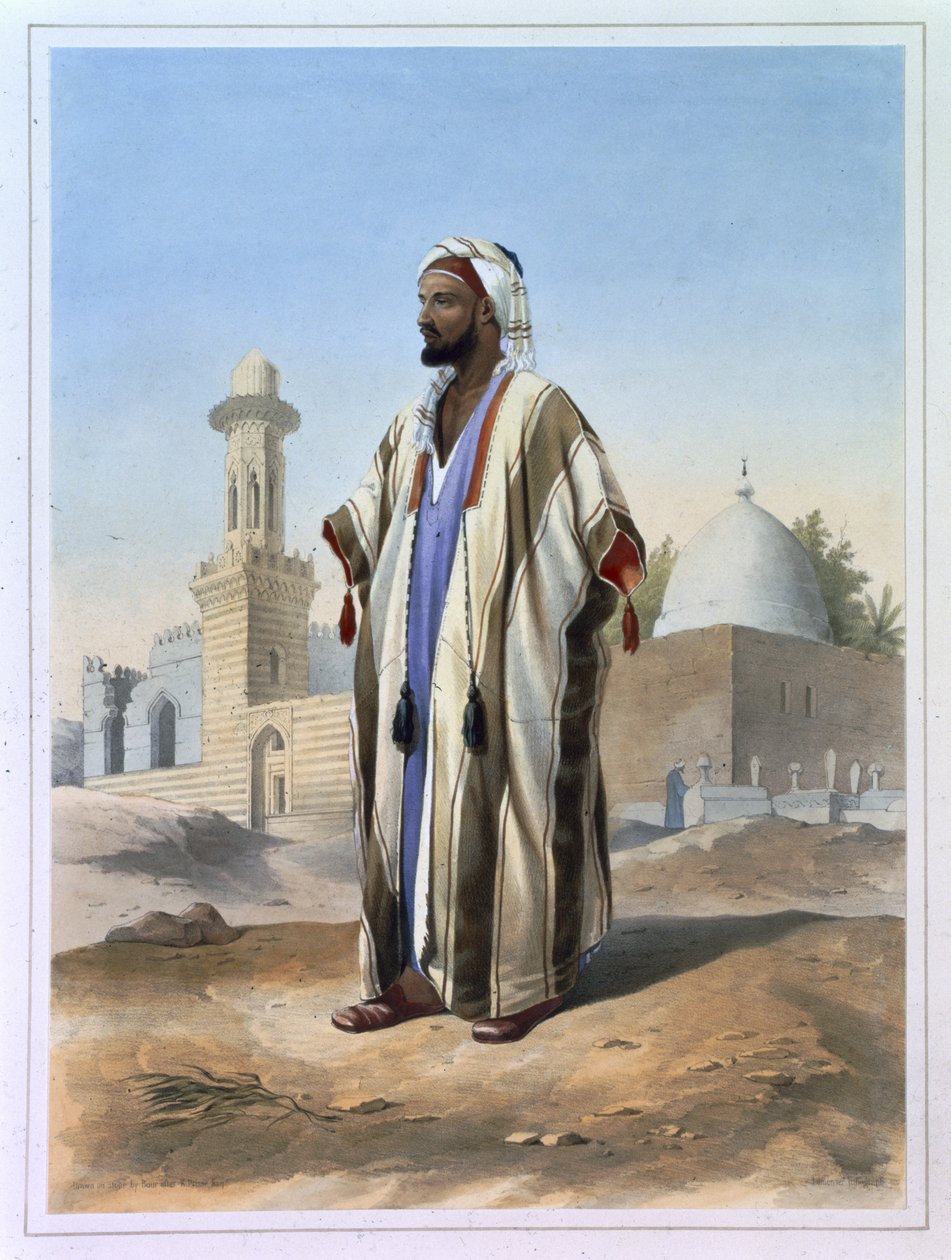 Fellah Dressed in the Haba, ilustrace z 