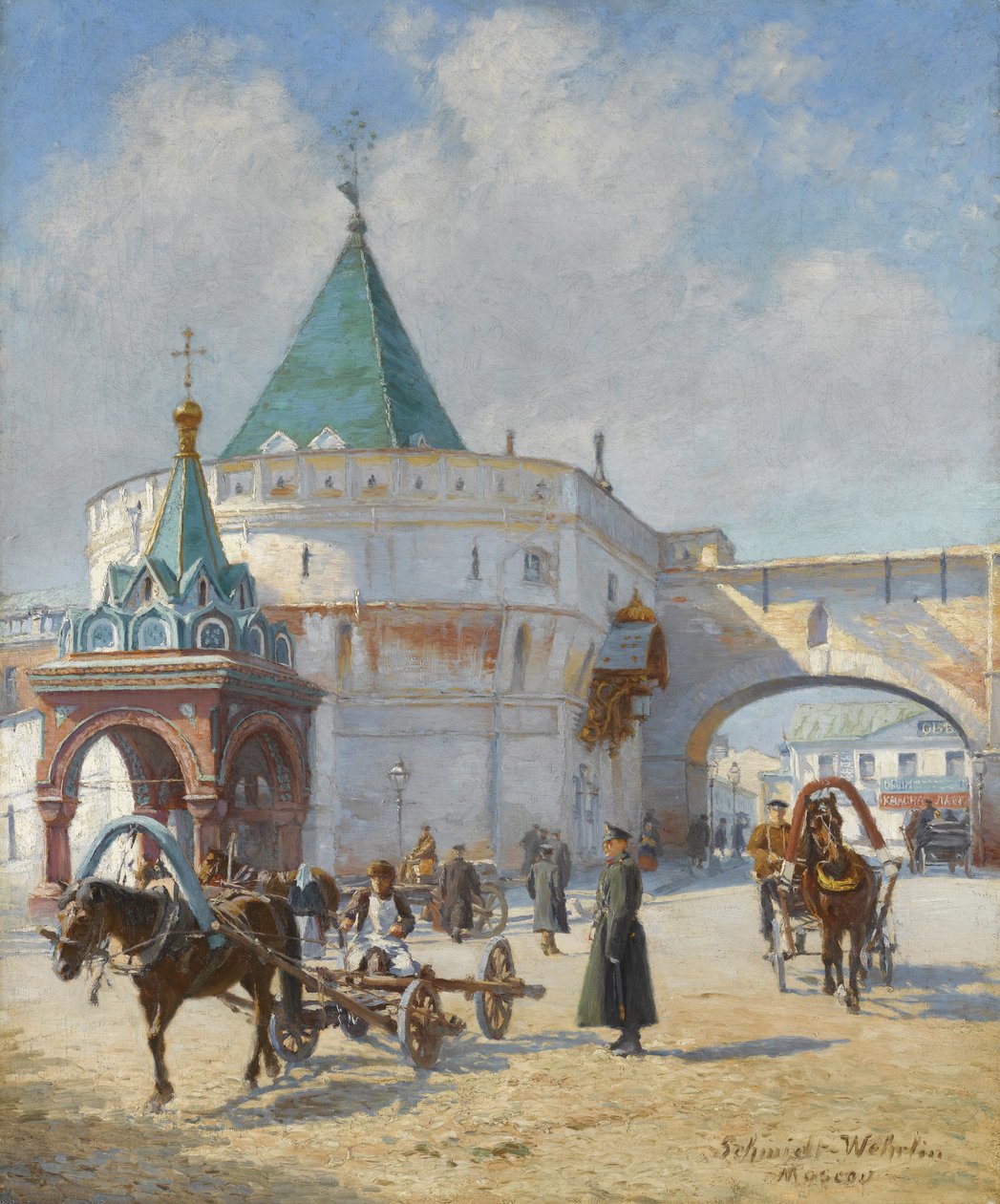Pohled na Moskvu od Émile Schmidt Wehrlin