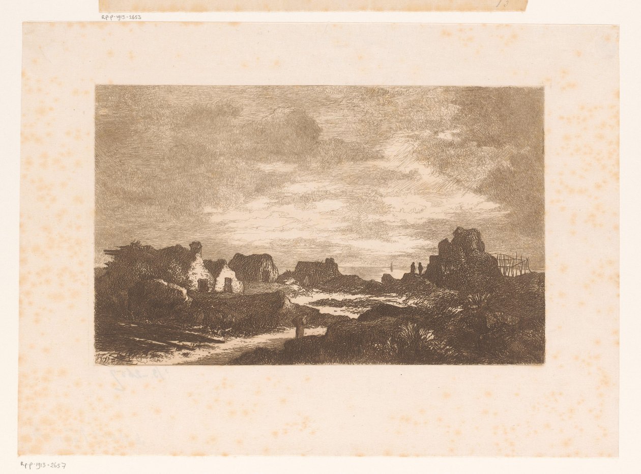 Pohled na Chaussy v Grandville od Emilie Rolin Jacquemijns