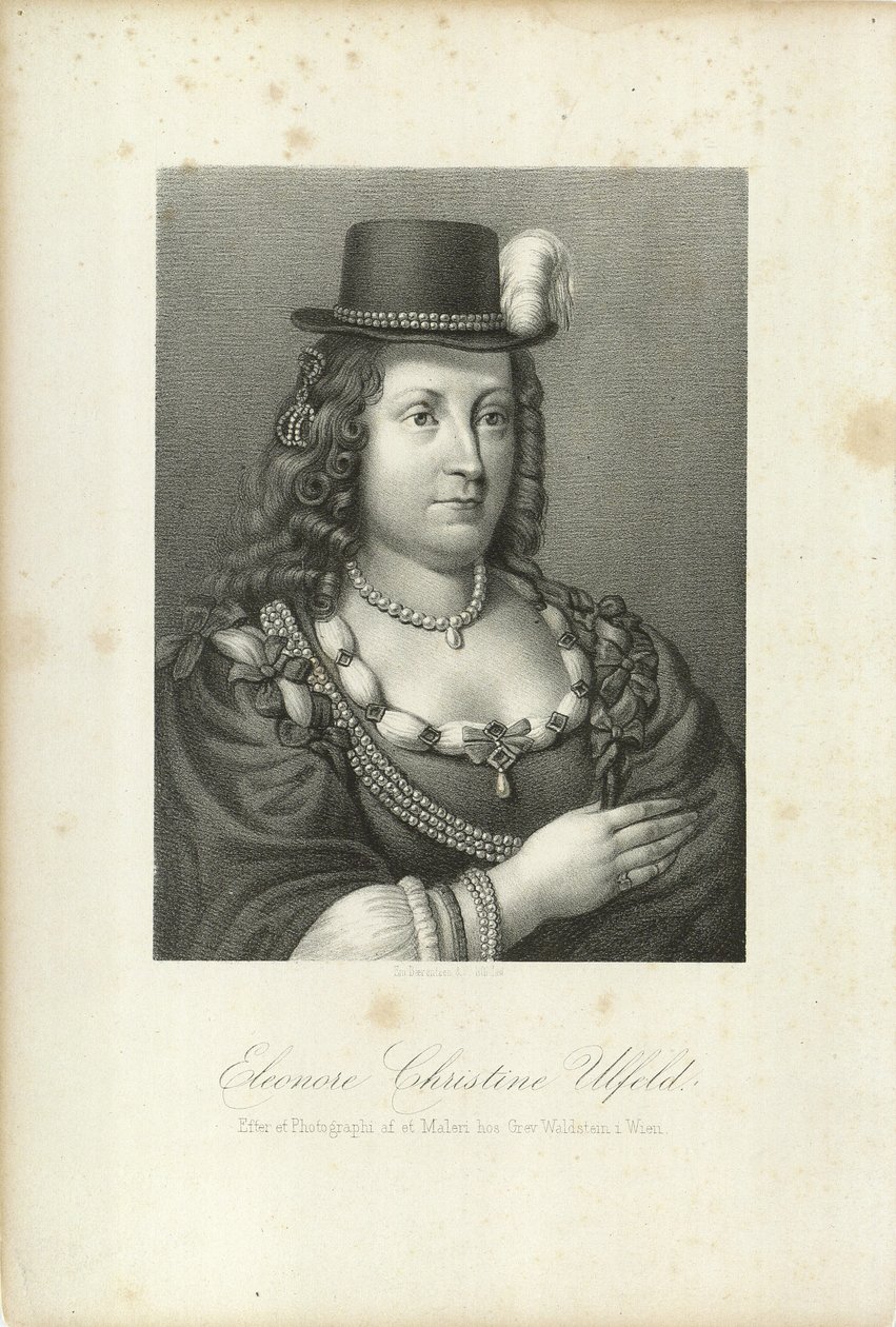 Leonora Christina, hraběnka Ulfeldt 1621-1698, 1867. od Emilius Ditlev Baerentzen