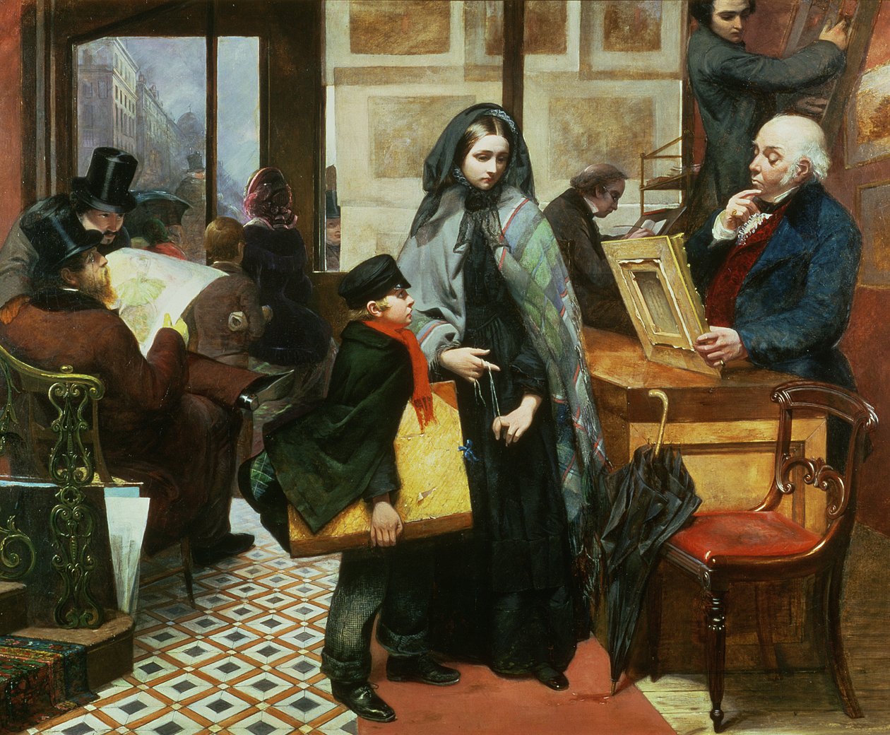 Bezejmenný a bez přátel, 1857 od Emily Mary Osborn