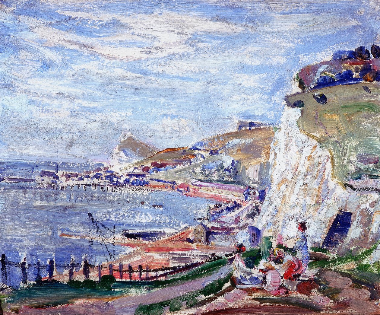 Dover Cliffs (olej na palubě) od Emily Beatrice Bland
