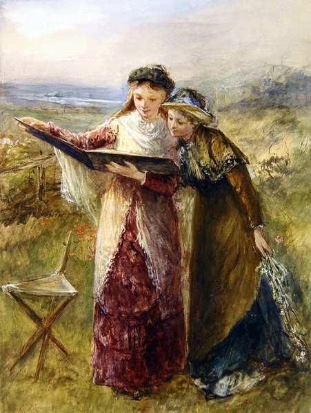 The Sketch Book (akvarel na papíře) od Emily Farmer
