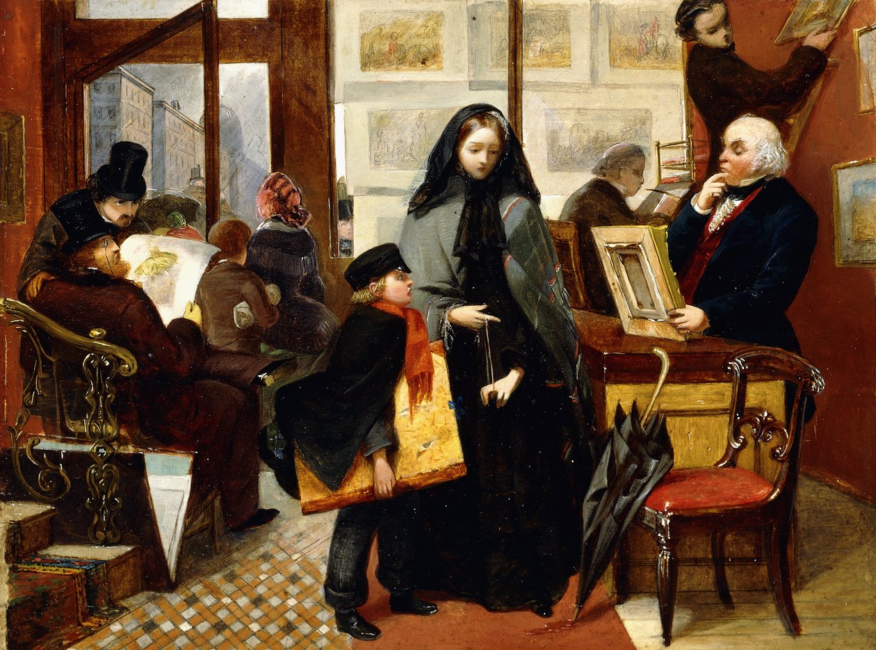 Náčrt pro "bezejmenný a bez přátel", c.1857 od Emily Mary Osborn
