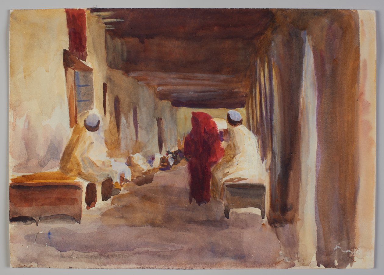 Postavy v interiéru, Biskra od Emily Sargent