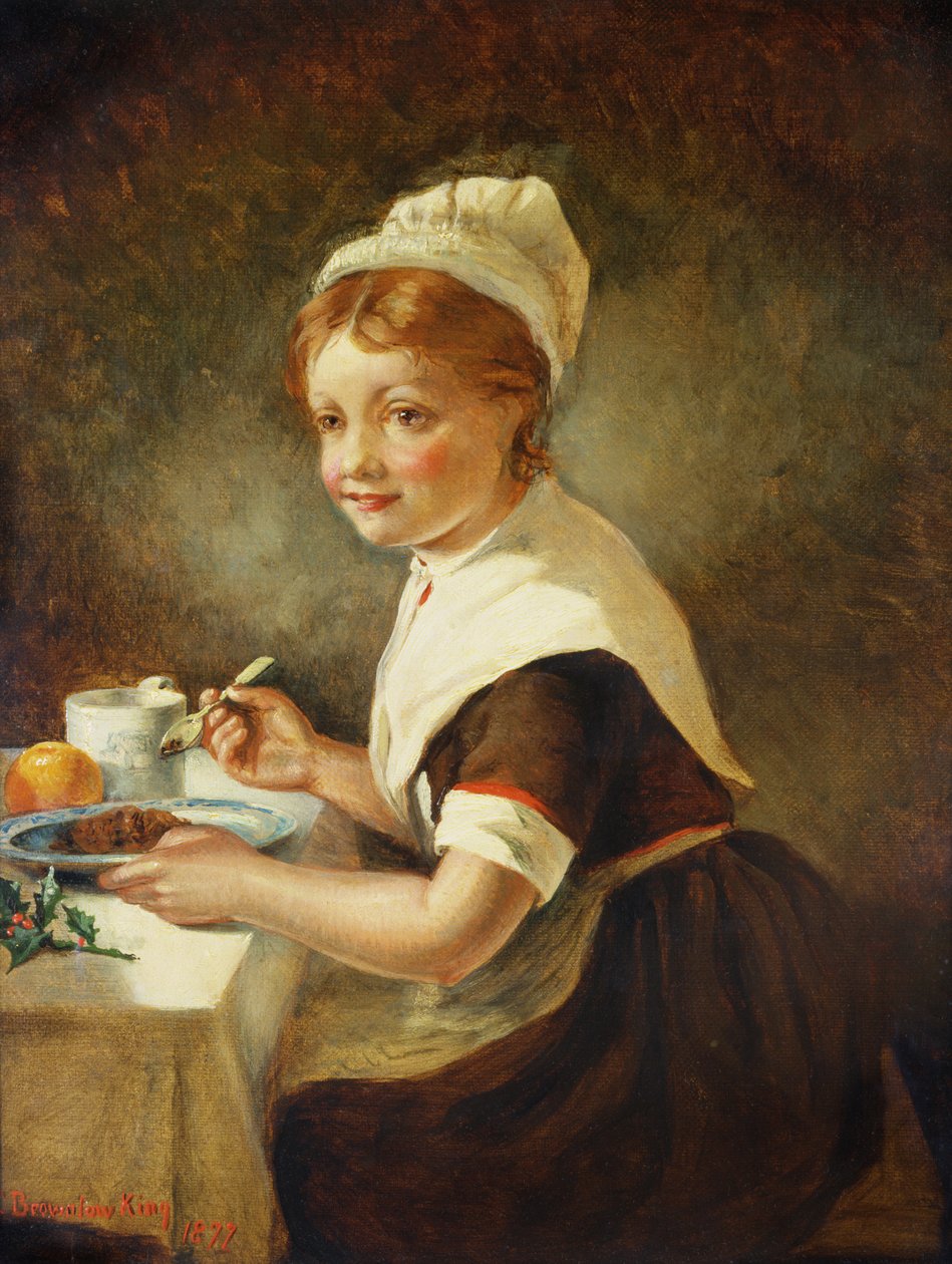 Naleznice na vánoční večeři, 1877 od Emma Brownlow