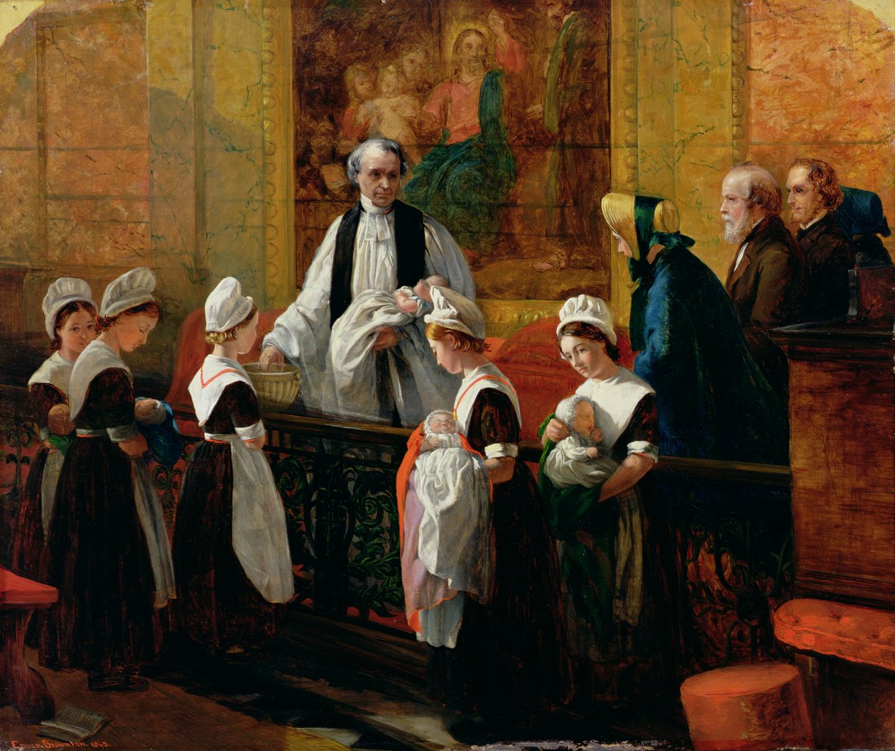 Křtiny, 1863 od Emma Brownlow