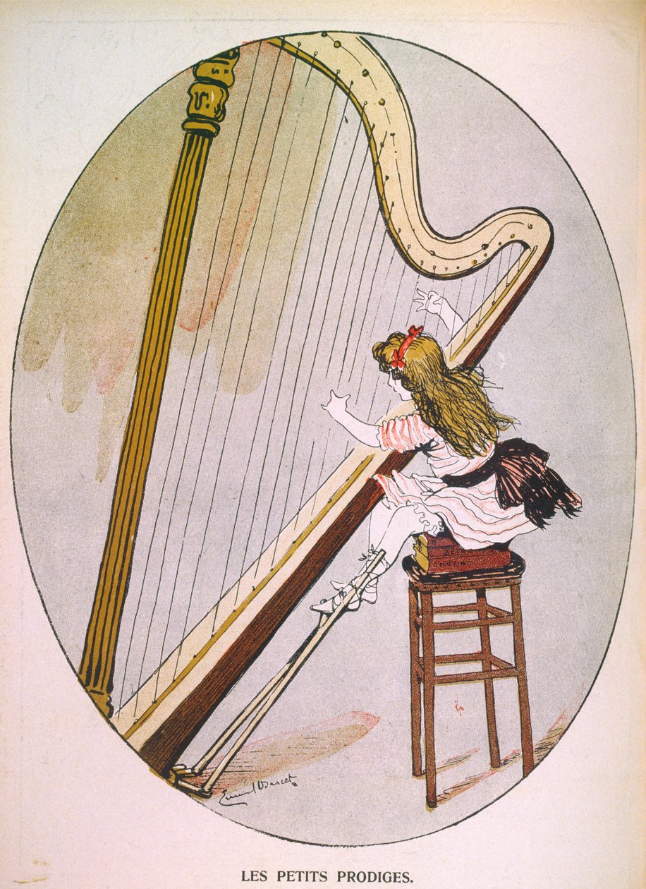 Little Prodigy, vyryto umělcem z LAssiette Au Beurre, hospoda. července 1907 od Emmanuel Barcet