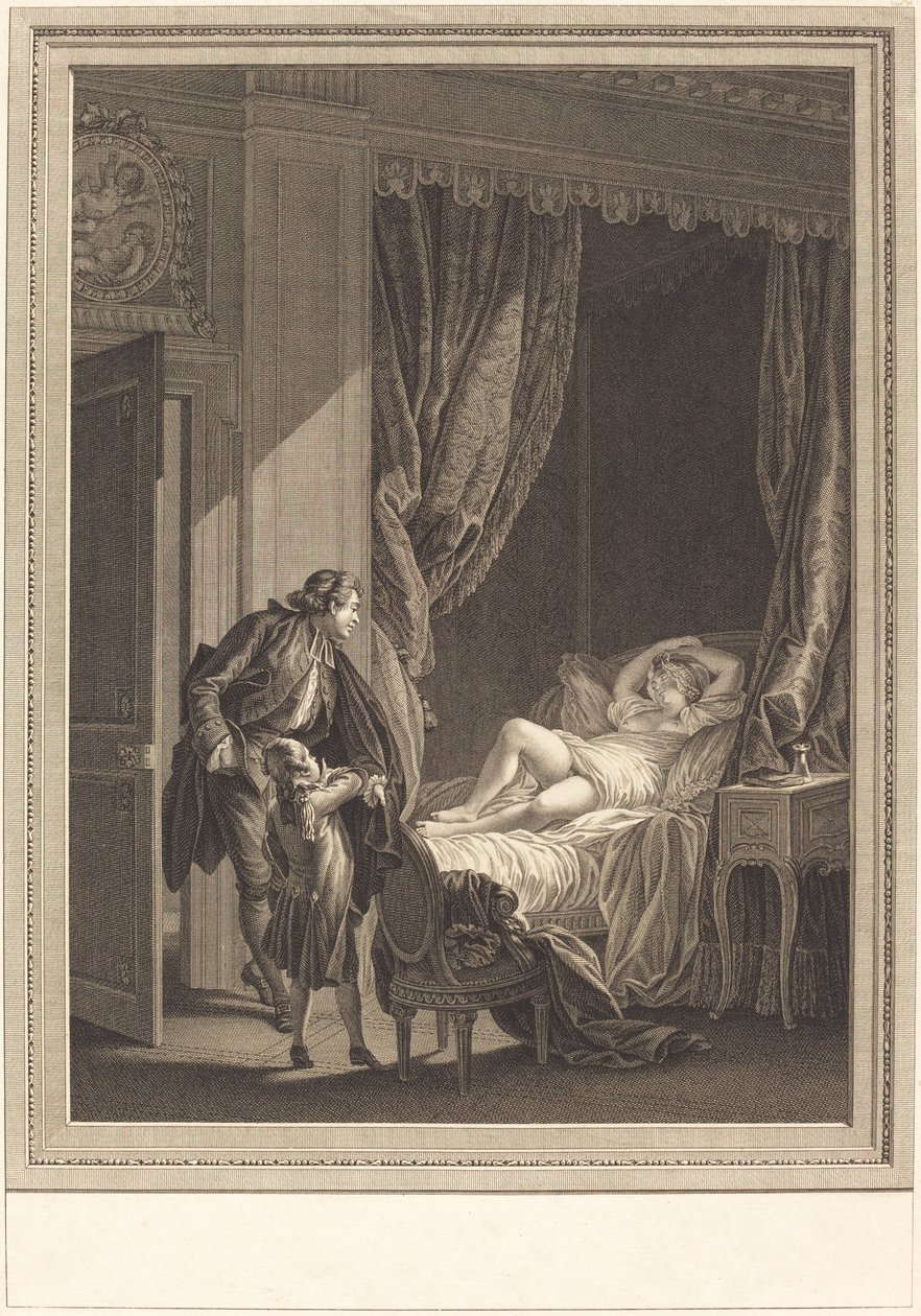 Ráno od Emmanuel Jean Nepomucène de Ghendt after Pierre Antoine Baudouin