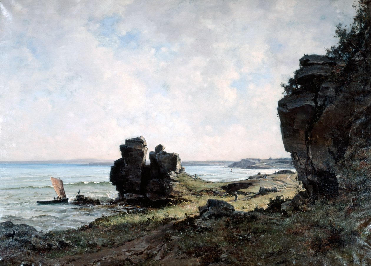 Krásné ráno na pobřeží Bretaně, 1882 od Emmanuel Lansyer